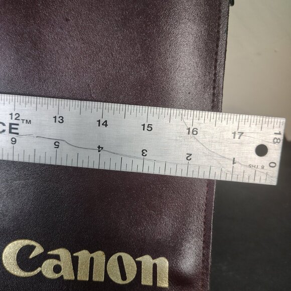 VINTAGE Canon Camera Leather Portfolio Briefcase Hand Bag Photography - Picture 2 of 14